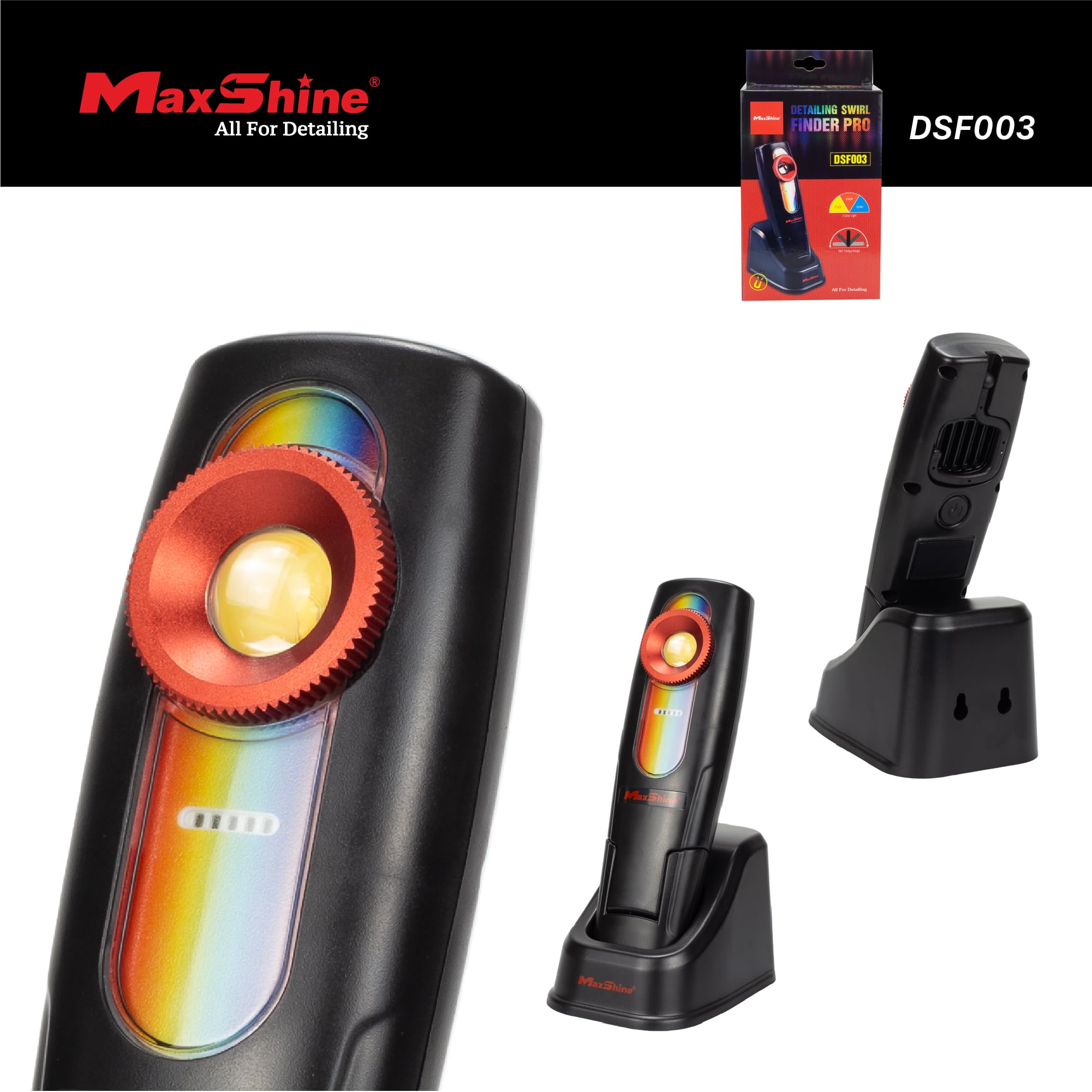 Amazon.com: Maxshine Swirl Finder Pro Universal Work Light